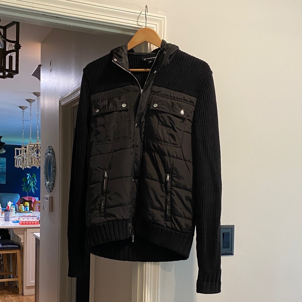 INC International Concepts Black Sweater Jacket - Picture 3 of 7